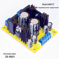 LM317 DC Adjustable Voltage Regulator Power Board Dual-Circuit Voltage Regulator Power Supply AC Pos