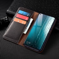 Litchi Texture Genuine Leather Wallet Flip Cover For iPhone 17 pro max 16 pro max 15 pro 14 pro max 