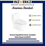 American Standard Acacia SupaSleek Two Piece Toilet Bowl CL23075-6DASGCBT