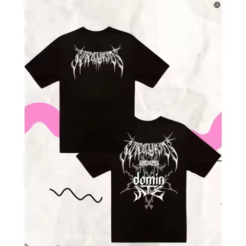 DominATE Tour Merch Oversized T Shirt FELIX BANGCHAN CHANGBIN HYUNJIN Cartoon Print Short Sleeve Gra