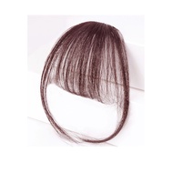 Hot Sale FunFindsS เครื่องทำผมหน้าม้าปลอมแบบมีที่หนีบผมปอยผมปลอมแบบธรรมชาติทำจากผมหน้าม้าสำหรับผู้หญ
