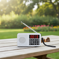 Portable Ultra-thin Rechargeable FM Bluetooth Speaker