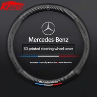 Car Steering Wheel Cover Comfortable and Non-slip For Mercedes Benz AMG A B C E S Class AMG E200 W210 W203 W124 W204 W211 W123 W205 W212 W203 C200 E350 A180 CLA A45 GLC