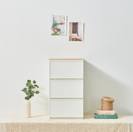 [CIMELAX] Raford Module Drawer (1/3/4 tier) ● Made in Korea ● Stackable Living Box with Wooden Top P