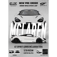 GT Spirit 1/18 LBWK McLaren 720S White