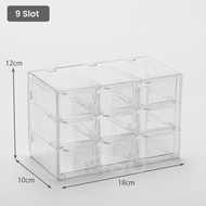 Inaso Laci Mini Susun Transparan Box Aksesoris Perhiasan Organiser Meja Aesthetic Rak Kosmetik Serba