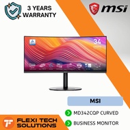 Flexi Tech MSI Modern MD342CQP 3440 x 1440 (UWQHD) Curved Business Monitor
