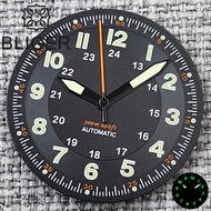 BLIGER Classics Sterile 29mm Pilot Black Watch Dial Part For NH34 NH35 NH36 ETA2824 PT5000 Miyota821