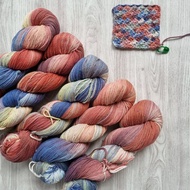 Cotton Baby Cashmere Knitting Yarn Hand DyedOMBRE - Plum Bliss