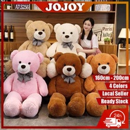 JOJOY 160/180/200cm Teddy Bear Raksasa Teddy Bear Beruang Besar Patung Beruang Murah Boneka Comel Ma