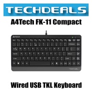 A4Tech FK-11 Compact Wired USB TKL Keyboard