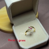 Cincin emas muda + cincin mata emas muda + cincin wanita + cincin emas asli + cincin diamond emas