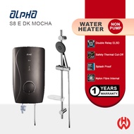 ALPHA S8E ELECTRIC INSTANT SHOWER DK MOCHA WATER HEATER