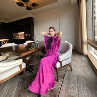 FLAT2112 FF0031 : LADY DIANA DRESS เดรสแต่งระบาย เดรสออกงาน เดรสงานแต่ง  เดรสสาวอวบ เดรสสาวพลัส