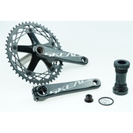 SKEACE Crankset Fixed Gear Alumniun Hollow Sprocket Crank SKE Crankets 49T 165mm BCD144 Single Speed