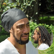 Extra Large Black Swim Cap for Dreadlocks Braids Long Hair - High Elastic Pool Cap