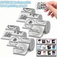 [Transparent Thermal Labels 50*50Mm] Transparent Round Thermal Labels | Self-Adhesive Thermal Label 