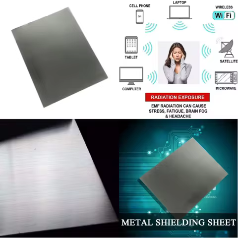 260x200x0.1mm Ultraperm 80 Metal Shielding Plate MuMetal Mu-Metal Sheet Audio Shielding Metal Audio 