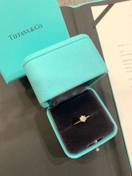 Tiffany 鑽戒 經典六爪鑲嵌鑽戒 18K玫瑰金 台北敦化sogo專櫃購入 戒圍6
