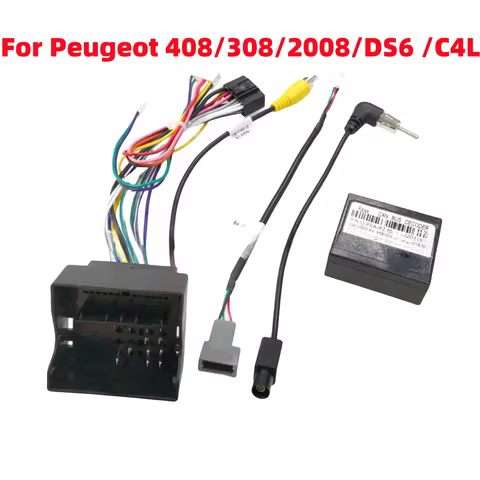Canbus Box PSA-RZ-65 For Peugeot 408/308/2008/Citroen C4L/C5 DS6 16 Pin Wiring Harness Power Cable A
