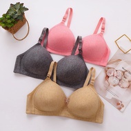 MINOKI CUP D FULL COTTON BRA FULL CUP WIRELESS PLUS SIZE BRA/COLI WANITA CUP D SIZE 42-48