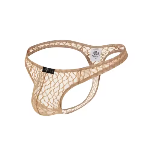Men Thongs String Lace Transparent Jockstrap U Convex Pouch Lingerie Underpants Quick-Drying Underwe