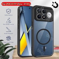 For POCO F9 Pro 5G Transparent Frosted Skin-friendly with Magnetic Ring Case For POCO F9 Ultra F9Pro