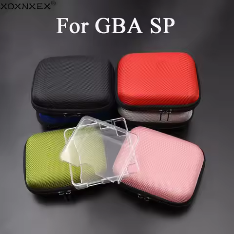 For GBA SP Hard Airform Airfoam Protective Game Pouch Bag Box Case For Game Boy Advance SP Transpare