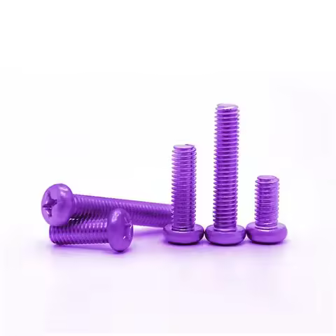 EVGRZHW 22pcs M3.5 phillips screws cross socket pan round head screw machine bolts thread nalis PURP
