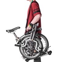 ROCKBROS Brompton กรอบจักรยานพับไหล่จักรยานที่ซ้อนจักรยานด้ามจับมือจับสำหรับอุปกรณ์รถจักรยาน