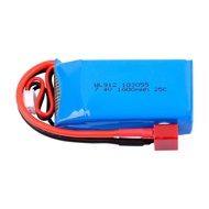 7.4V 1800MAH Lithium Battery 25C 2S For RC Car/Ship/boat/plane High rate  Battery Suitable For WL912