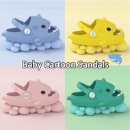 3D Shark Slippers Baby Non-slip Soft Bottom Thick-Soled Beach Sandals Cute Cartoon Kids Household Slipper