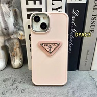 เคสสำหรับ IPhone XR XS X XSMAX 7 8 SE 2020 7Plus 8Plus 8Plus 14Plus 15Plus 11 12 13 14 15 PRO MAX ความคิดสร้างสรรค์ DIY Chaopai P กล่องโลหะชุบสามเหลี่ยม