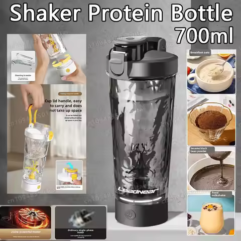 450-700ml Electric Automatic Mixing Cup Portable Whey Protein Shaker Bottle Battery Powered Fully Au
