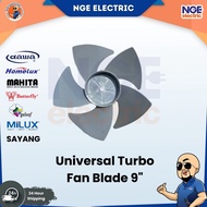 FAN| Universal Turbo Fan Blade 9" For Homelux HSF-108PW MILUX MGF-10 Dawa DWCF8 Bilah Kipas Turbo