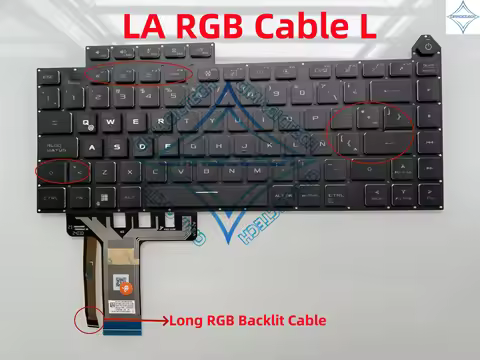 New LA BR UK FR Latin French Brazil RGB Per-Key Backlit For ASUS ROG Strix G16 G614 G614JZ G614JU G6