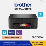 Brother DCP-T430W Refill Tank Wifi Printer (Print, Scan, Copy, Wireless) Affordable printer with ink