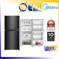 NEW 200L MIDEA 2 -Door Fridge 2-Pintu Peti Sejuk | Eletronic Control | MDRT267MTB