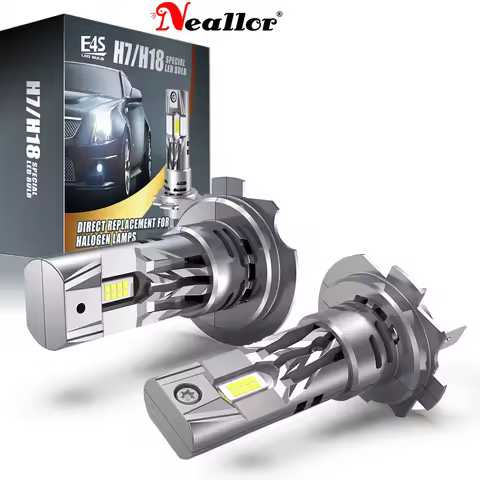 2x H7 Led Canbus No Error Headlight 360 ° H18 Car Bulbs 12v 55w Diode Lamps High Power For VW T4 T5 