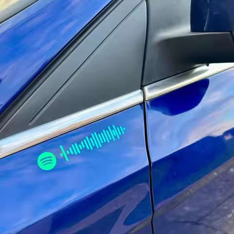 Custom SPOTIFY SCANNABLE Song Code Car StickersAnd Decals HOLOGRAPHIC Vinyl Weatherproof Car Laptop 