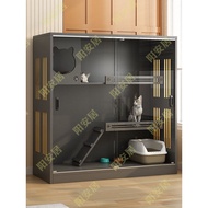 2026New sliding door cat villa, extra-large space, luxurious cat cage, cat house, indoor cat home fo