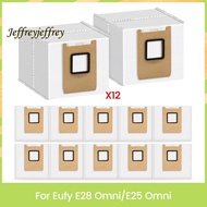 Dust Bags 12-Pack for  E28 Omni/E25 Omni Robot Vacuum,Large Capacity Replacement Bags