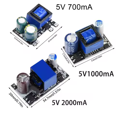 AC-DC 5V 700mA/1000mA/2000mA 12V 300/1000MA Precision Buck Converter AC 220V to 5V DC Step Down Tran