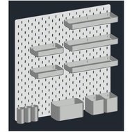 IKEA SKADIS Pegboard Collection Holder, Box & Accessories Volume 1 (3D Printed)