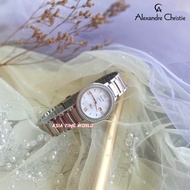 [Original] Alexandre Christie 2698 LDBTRMS Elegance Women Watch with Mother of Pearl Dial Two Tone Silver and Rose Gold