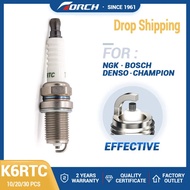 10PCS/Lot Torch K6RTC Resistor Spark Plug for Candle BKR6E-D BKR6E for Polaris MAGNUM 330 4x4 2003-2