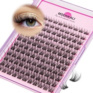 MOONKALI Eyelash Cong Fairy Eyelash Cong Comic Eyelashes 10-16mm D Curly Hair |Light Cluster Eyelash