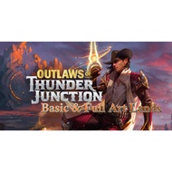 Outlaws of Thunder Junction OTJ 'Western' Full Art FA BASIC LANDS MTG Magic: The Gathering OTJ OTP OTC