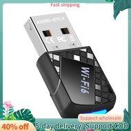 AX900 USB WiFi 6 Adapter 900Mbps  5.4 2 in 1 USB Dongle 2.4G 5G Wireless WLAN Receiver for Win10&Win