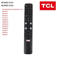 Original TCL Smart TV Remote Control RC802N YAI1 / RC802N YAI4 49C2US 65C2US 75C2US 43P20US 50P20US 55P20US 60P20US 65P20US